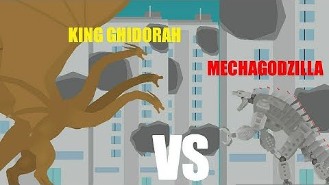 King Ghidorah Vs Mechagodzilla | Godzilla Vs Kong Stick Nodes Animation