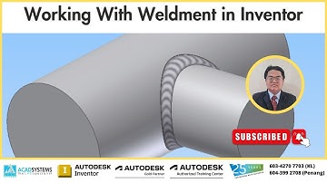 Working with Weldment in Autodesk Inventor