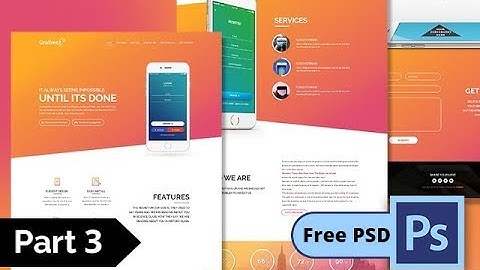Photoshop Website Design Tutorial - Part 3