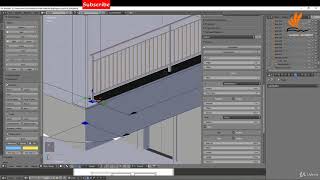 1.28 Create a Balcony Railing using Archipack | Blender | Success Education