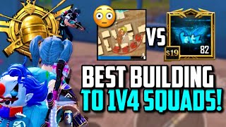 THE BEST BUILDING TO 1V4 ENTIRE SQUADS!! | PUBG Mobile