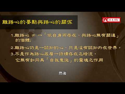 上座部阿毘達磨-109-〔認知的過程〕離路心與路心的關係