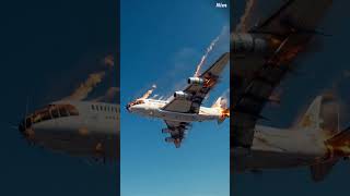 AI generator video || aeroplane me agg lgte hue or girte hua || #viral