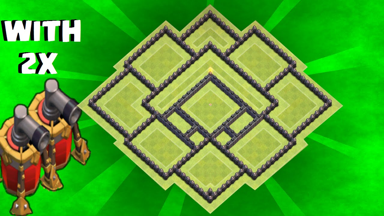 Clash of Clans th9 hybrid base / with air sweeper / speed build YouTube