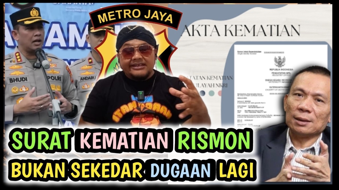SURAT KEMATIAN RISMON, BUKAN HANYA SEKEDAR DUGAAN . RONITEGUH BERI KETERANGAN 😁