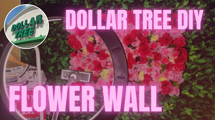 DIY Flower Wall! DOLLAR TREE ?