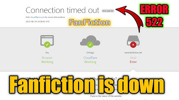 Fix fanfiction is down ? Why is fanfiction not working , error code 522 || connection timed out