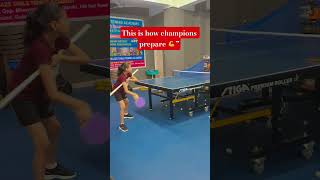 Young Player Training Hard for Tournament 🏓⚡#pingpong