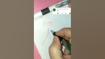 📛Alex Signature Style ✍️#ytshorts #youtubeshorts #signature
