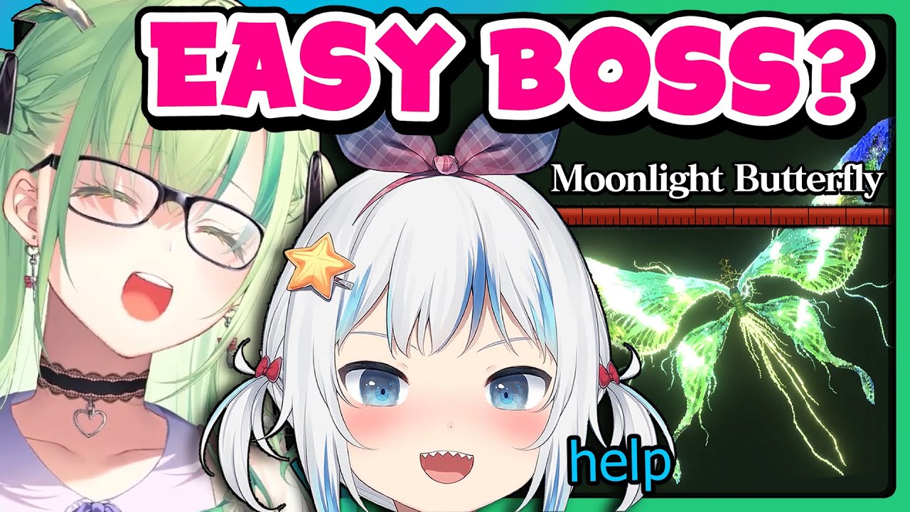 Gura and Fauna get Bullied by Dark Souls Boss for 10 Minutes