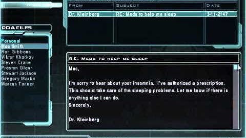 Doom 3 RoE - Mac Smith PDA