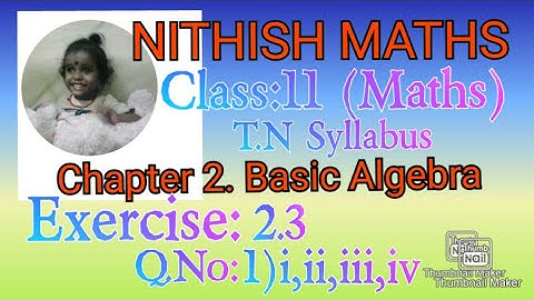 Class:11(Maths),Exercise 2.3, Q.No:1, Chapter 2.Basic Algebra,  represent in the interval notation