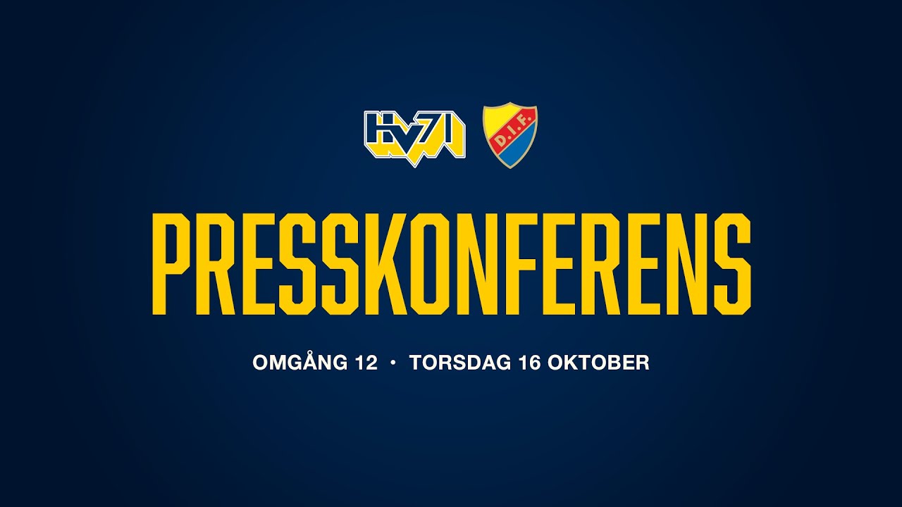 Presskonferens HV71–Djurgårdens IF