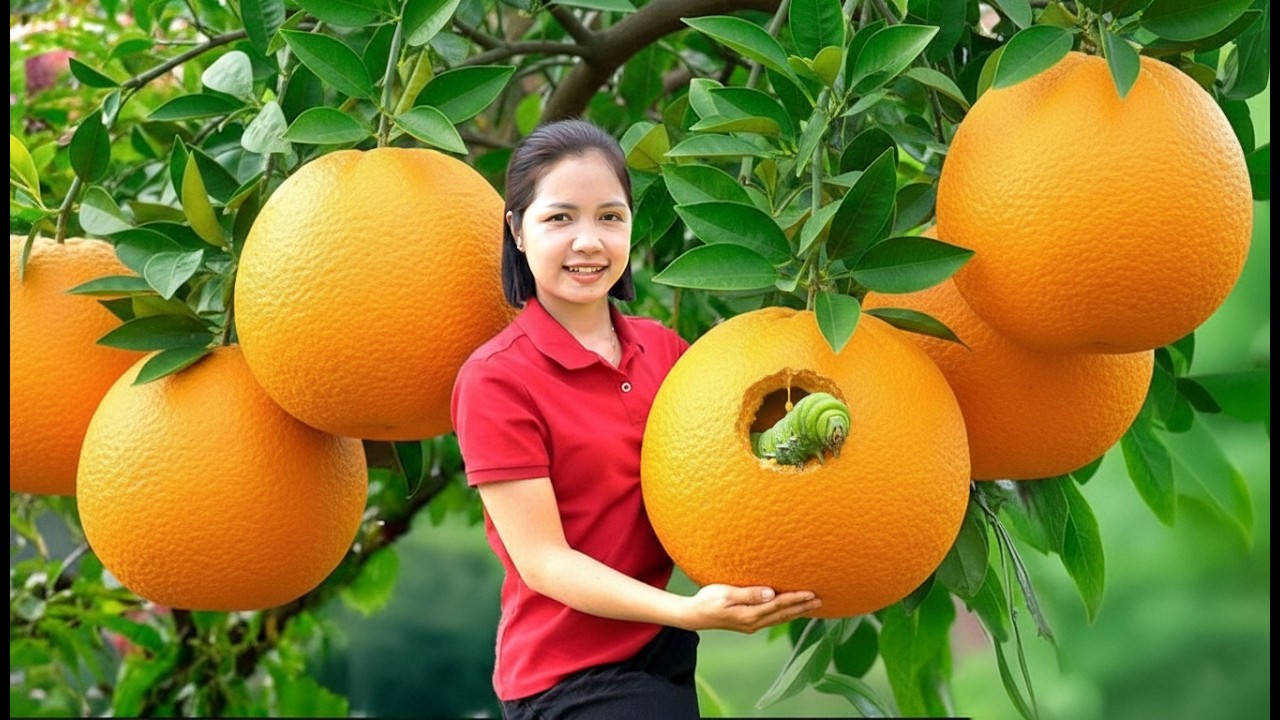 Harvesting 1000+Kg Giant Orange Goes To Market Sell