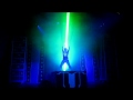 Laser show in Disney California for "Tron Legacy" movie release