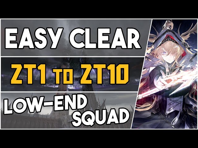 All ZT stages | ZT-1 to ZT-10 | Low End Squad |【Arknights】 class=