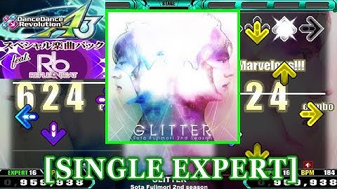 【DDR A3(GP)】 GLITTER / Sota Fujimori 2nd Season [SINGLE EXPERT] 譜面確認+Clap