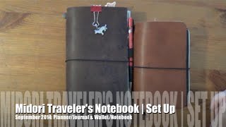 September 2014 Setup | Midori Traveler's Notebook Planner & Wallet