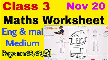 Class 3 Maths Worksheet nov 20/3 rd std maths worksheet 20/11/20/victers std 3 maths worksheet 20/11