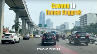 Cawang to Taman Anggrek Mall via Gatot Subroto ~ Semanggi❗️Full Nonstop Driving