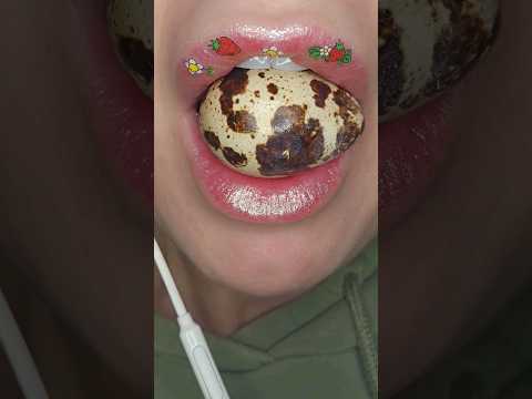 ASMR Satisfying Bursting Quail Egg #asmrsounds #quailsegg #asmr