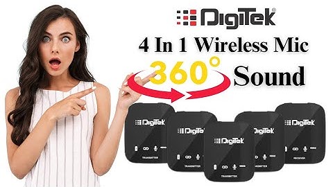 Digitek 4 In 1 Wireless Microphone DWM-111 360 Sound Clarity