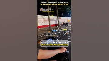 Cảnh tượng tràn ngập rác thải sau Diễu Binh Quốc Khánh  #tintuc #xahoi #cuocsong #dieubinh #a80