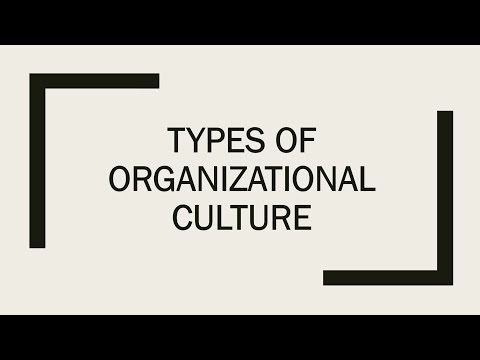 Types of Organizational Culture