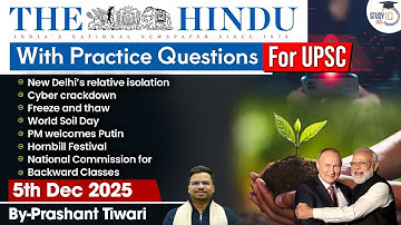 The Hindu Analysis | 5th December 2025 | The Hindu News Paper Today With Practice Questions