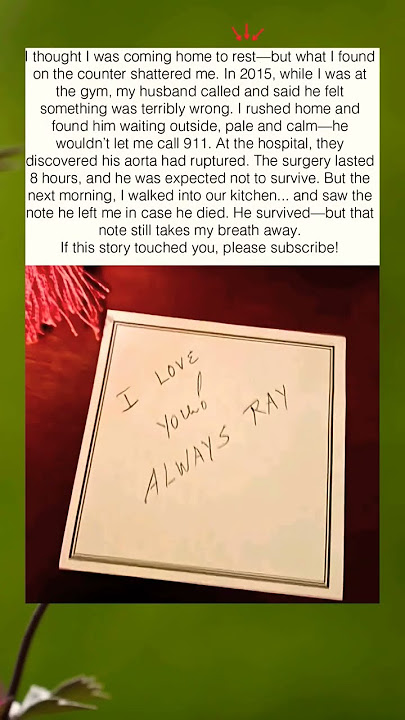 I thought I was coming home to rest—but what I found on the counter shattered me. - YouTube