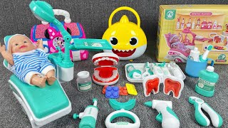 Satisfying Open box dentist toy set Pink Fong Makeup set ASMR  Review Toys