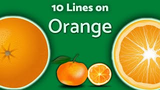 Orange - 10 Lines on Oranges | TeachMeYT
