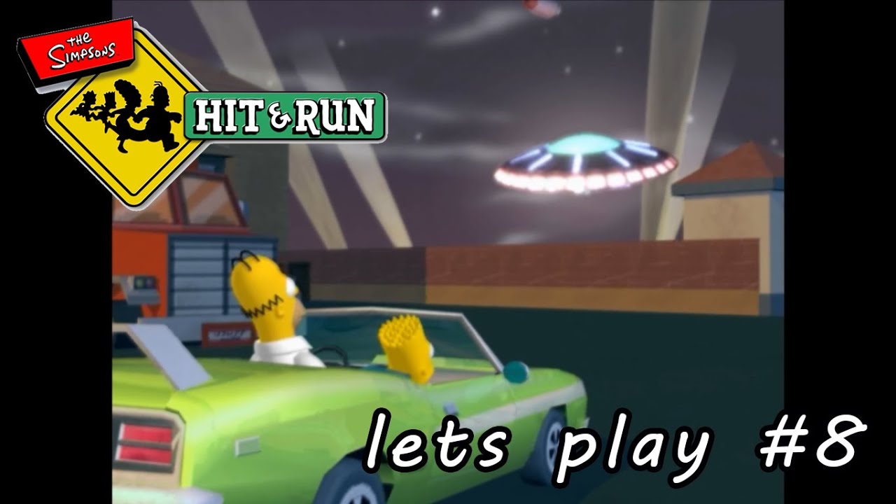 "Invasion de los ALIENS" SIMPSONS HIT AND RUN lets Play