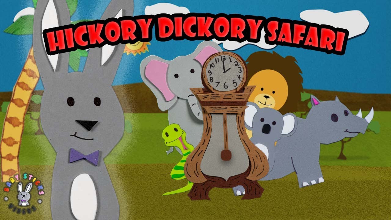 Hickory Dickory Dock Safari | Buddy BunBun | Baby Sticks Videos