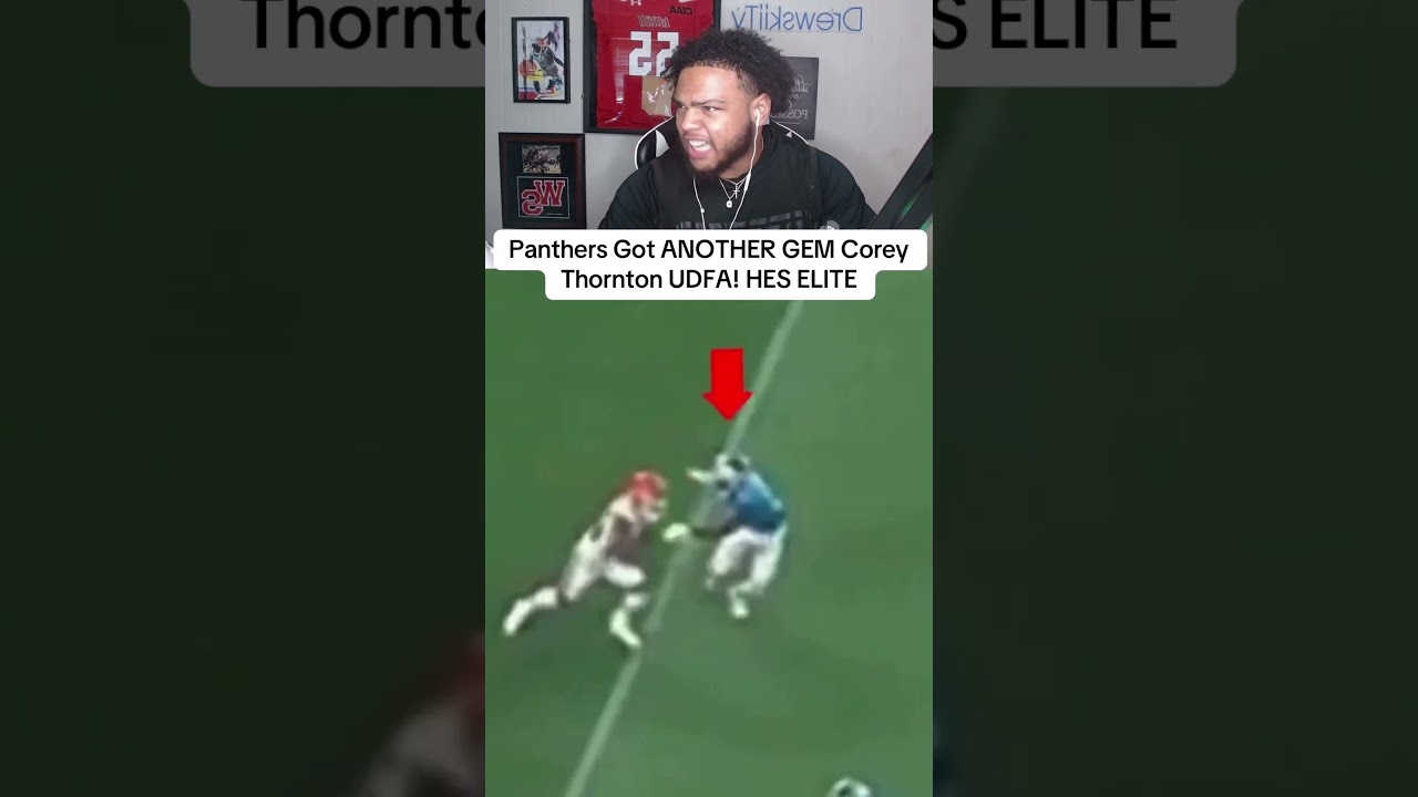Corey Thornton UDFA is HIM!! Panthers got another GEM! 
