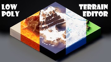 Low Poly Terrain Editor 1.0 Procedural Toon Texture.