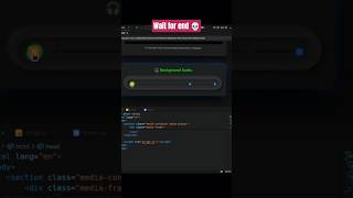 HTML CSS JS Audio & Video Player in Seconds | Web Dev Shorts for Beginners