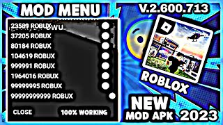 Roblox Mod Apk 2.600.713 Gameplay 2023 VIP Unlimited Money & Robux 100% - Roblox  Mod Menu 2.600 from roblox apk modded unlimited robux Watch Video 