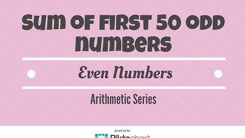 How To Find The Sum Of the First 50 Positive Odd Integers