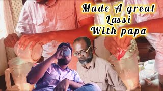 Made A lassi with dad full funny video ❤️😂❤️❤️