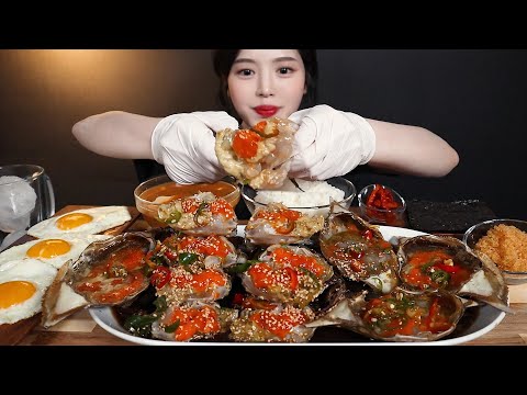 SUB)알이 꽉~찬 밥도둑 간장게장 먹방 리얼사운드 Soy Sauce Marinated Crabs Doenjangjjigae mukbang ASMR