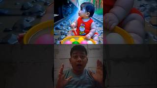Evolution of Baby: Train Attack on Baby for Food Eating #cat #cute #love #shorts