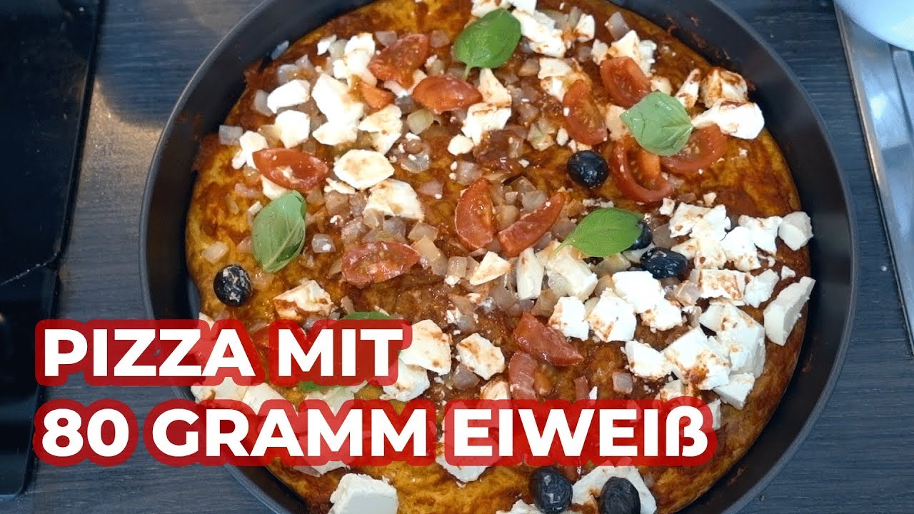 Low Carb Pizza mit 80 Gramm Eiweiß - YouTube