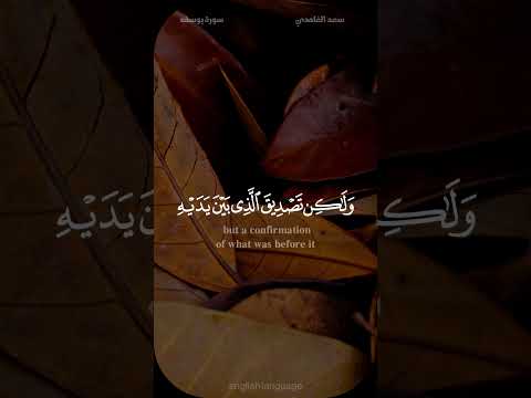 لقد كان في قصصهم عبرة لأولي الألباب سعد الغامدي سورة يوسف حالة واتس قران كريم