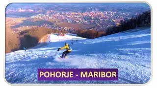 Skiing/Snowboarding on Pohorje Maribor (Jan, 2022)