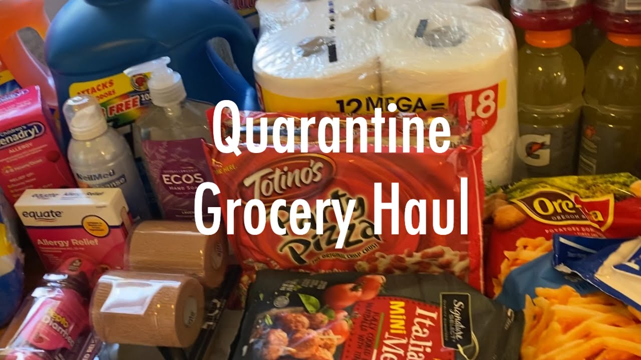 Quarantine Grocery Haul, COVID19, Shopping for Supplies and Food