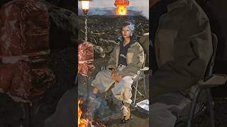 溶岩サバイバル ソロキャンプ / Solo camping on lava / ASMR / AI / fantasy cooking / survival