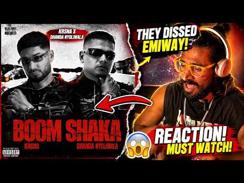 THEY DISSED KING EMIWAY😱 I BOOM SHAKA I KRISHNA X DHANDA NYOLIWALA I BANTAI REACTION 🔥