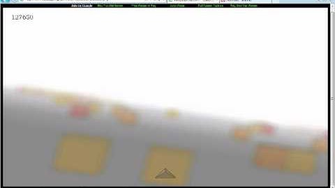 cubefield gameplay with music