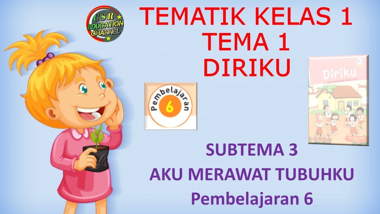 Kelas 1 Tematik Tema 1 Subtema 3 Pembelajaran 6 Diriku Youtube Kelas 1 Tematik Tema 1 Subtema 3 Pembelajaran 6 Diriku Youtube